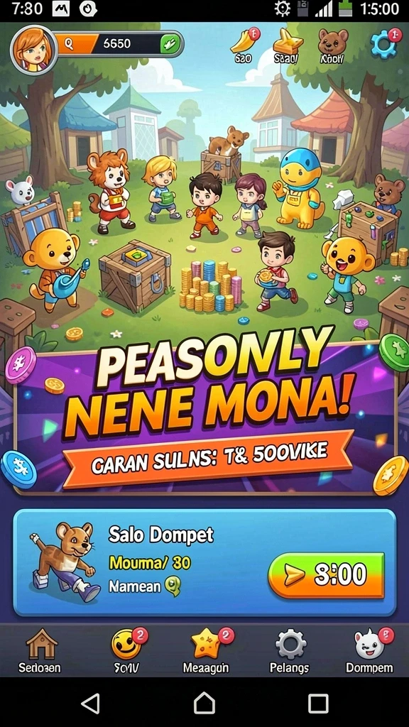 Tampilan awal permainan yang luar biasa.