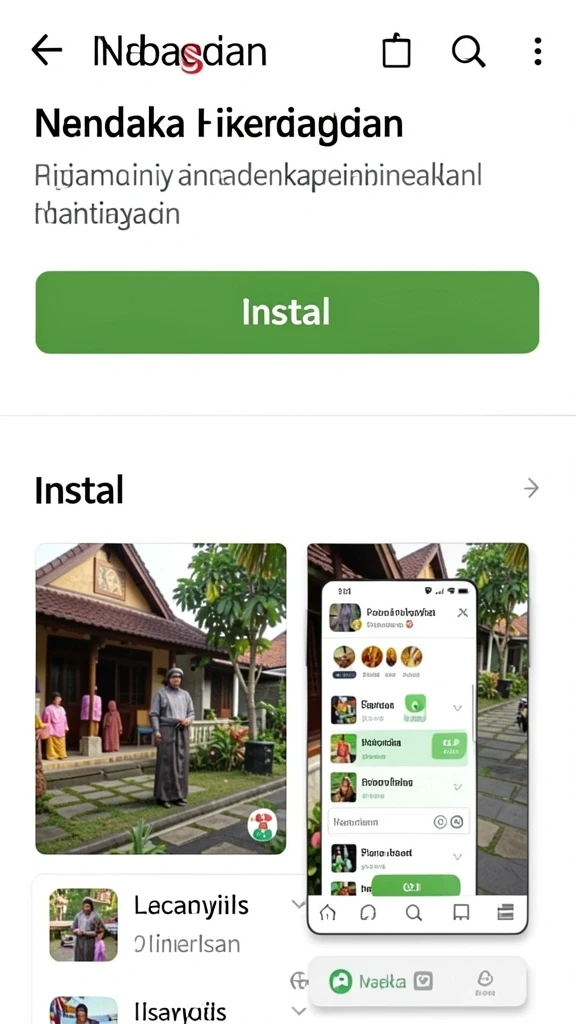 Tampilan menarik dengan berbagai karakter yang lucu.