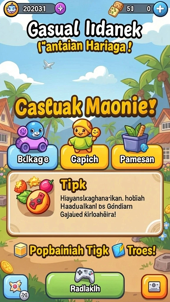 Tampilan utama AT777 dengan antarmuka yang intuitif.