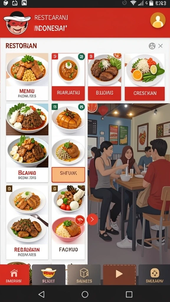 Tampilan antarmuka yang ramah pengguna.