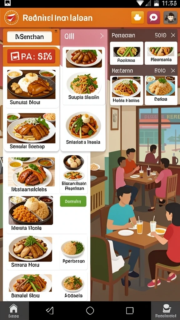 Tampilan antarmuka yang ramah pengguna.