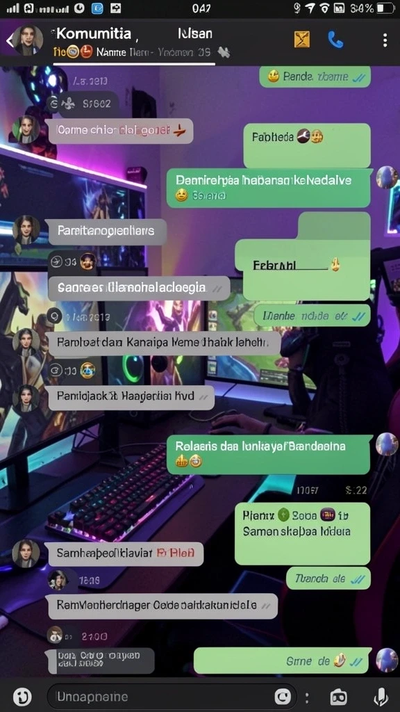 Screenshot ini memperlihatkan fitur multiplayer dalam G668.
