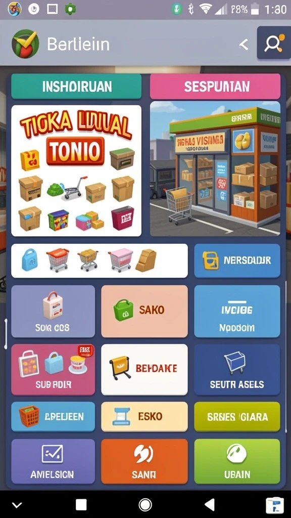 Tampilan awal aplikasi G9VIP yang menarik.