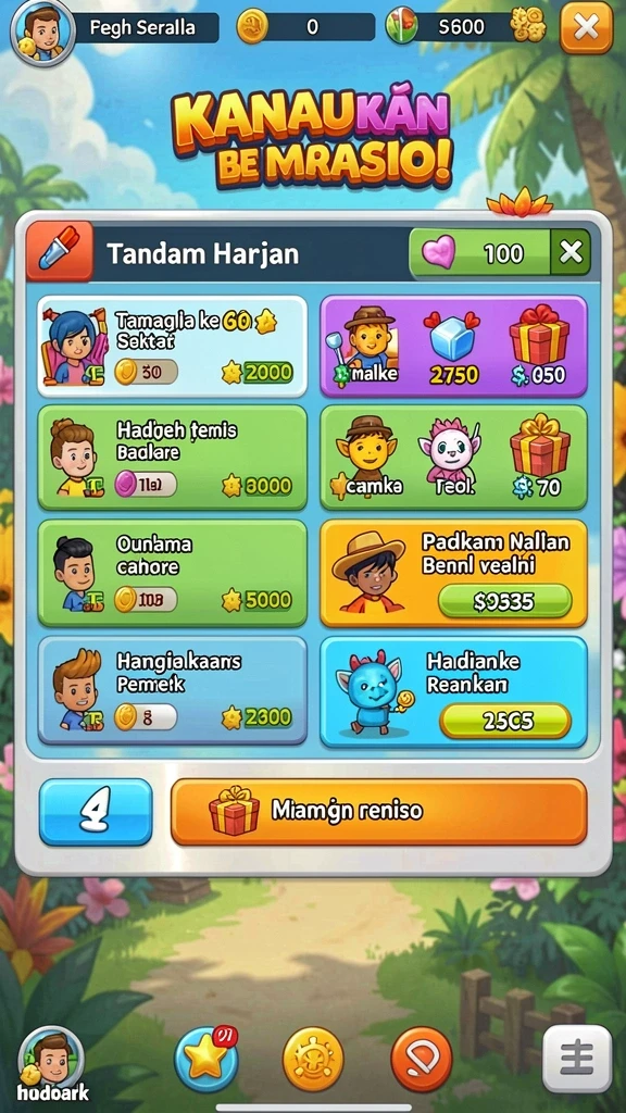 Tampilan antarmuka yang menarik dan user-friendly.