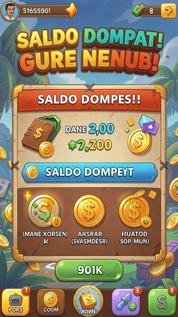 Karakter seru yang dapat dipilih sesuai gaya permainan.