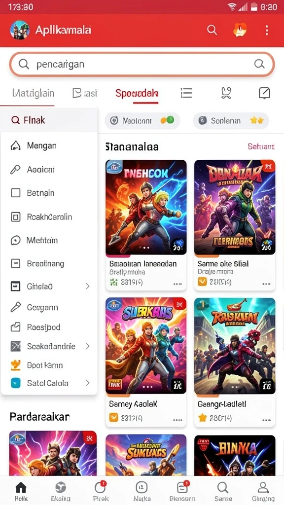 Level yang menantang dan beragam rintangan.