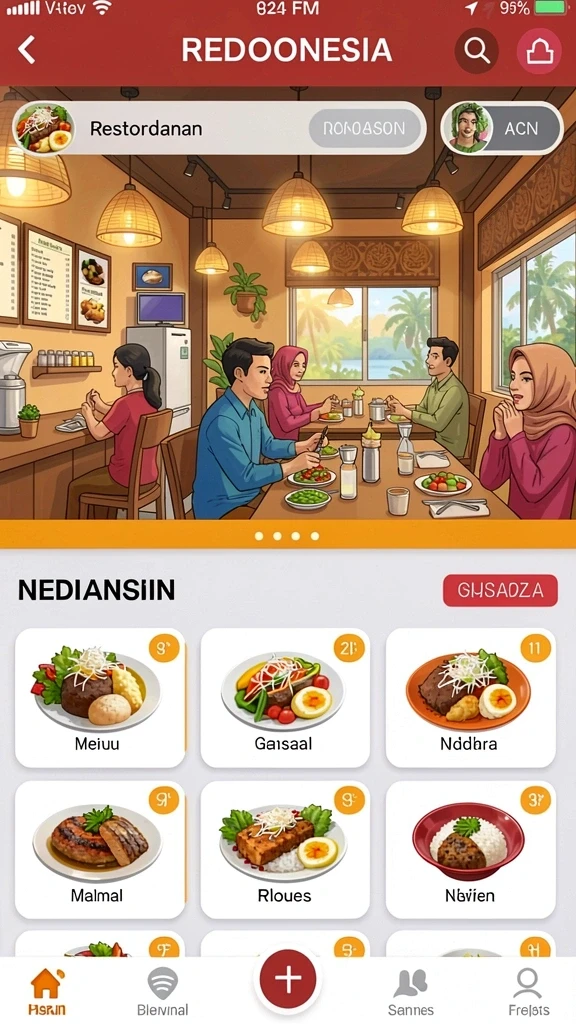 Karakter unik dengan keterampilan berbeda.