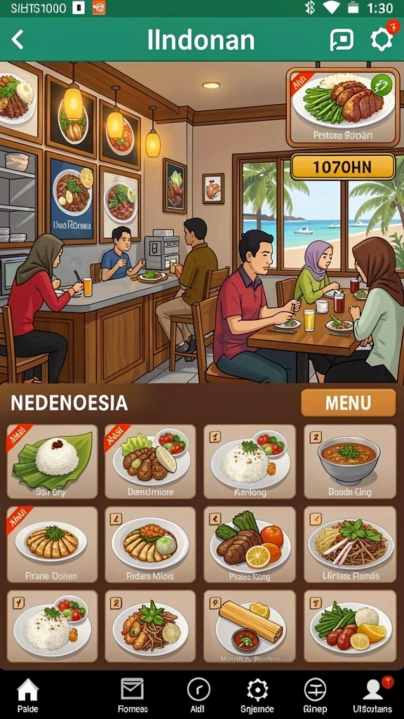Screenplay yang menampilkan item item eksklusif.