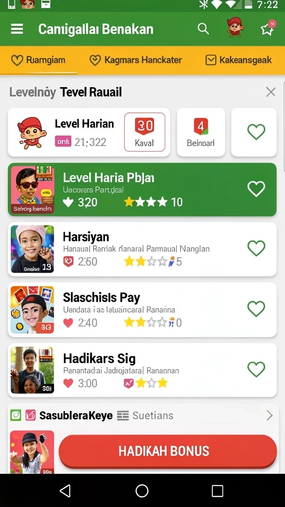 Screenshot dari fitur terbaru dalam game.
