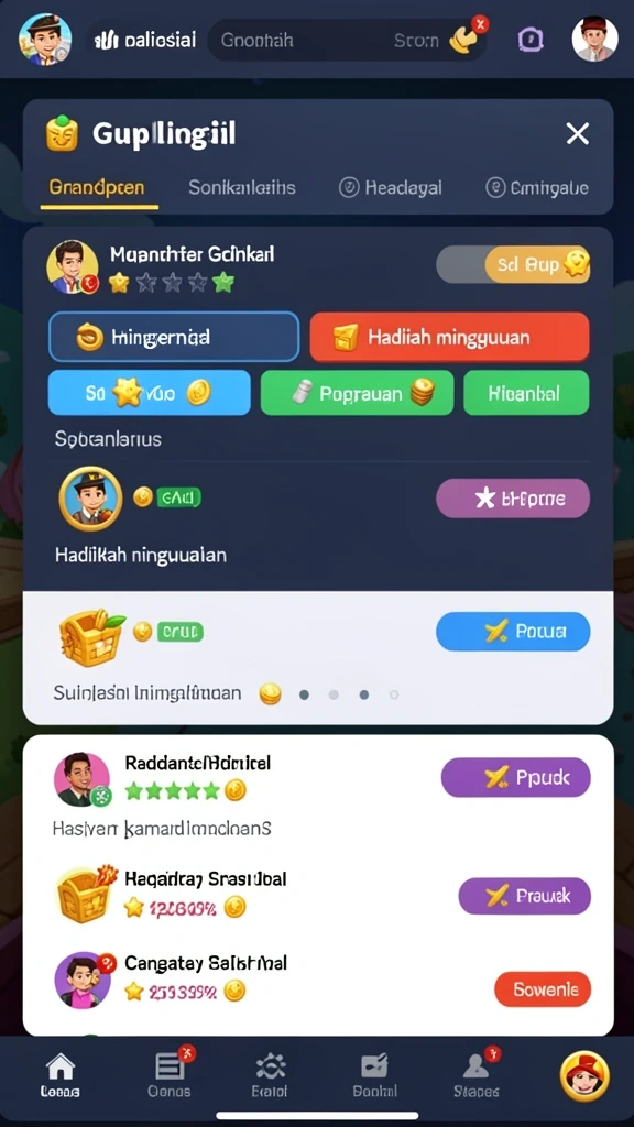 Tantangan seru yang membuat adrenalin meningkat.