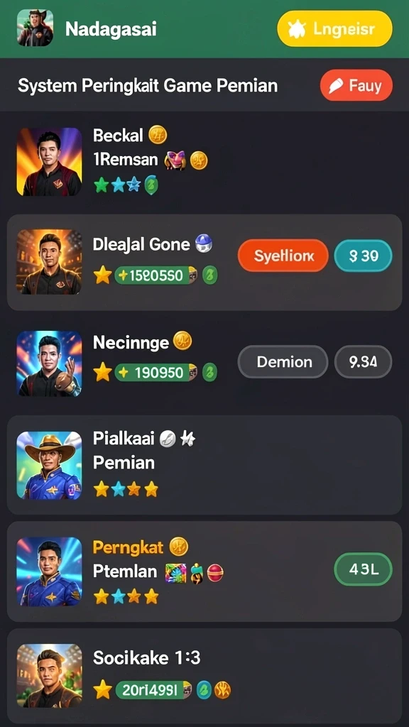 Tantangan level yang menantang dan mendebarkan.