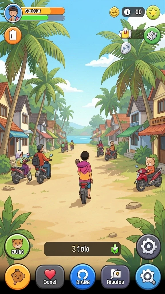 Sistem poin yang menarik dan tantangan seru dalam setiap level.