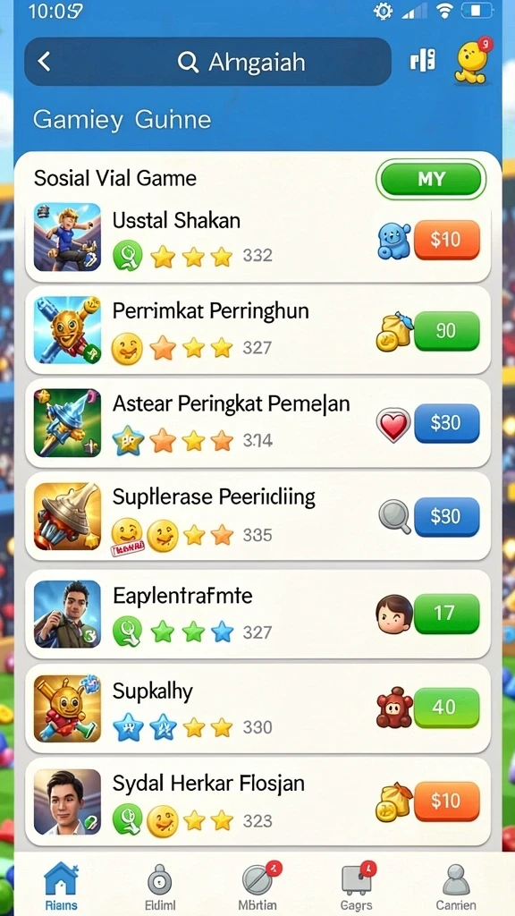 Tampilan menu utama yang menarik dan intuitif.