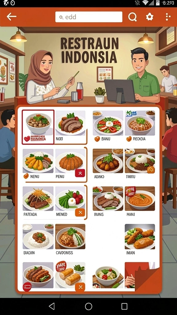 Tampilan awal game yang menarik dan informatif.