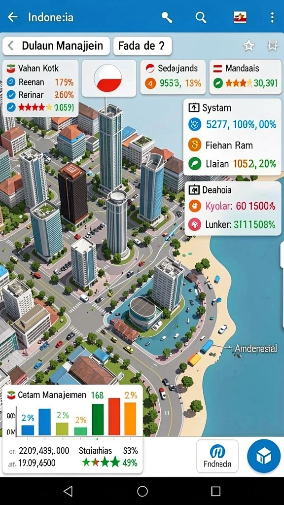Tampilan antarmuka yang modern dan menarik.