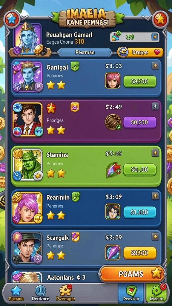 Screenshot ini memperlihatkan pertarungan seru di dalam game.