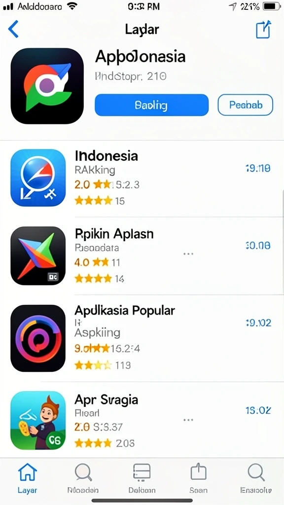 Tampilan awal yang menarik dan user-friendly.