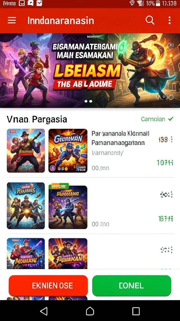 Screenshot aksi seru di arena hoki es.