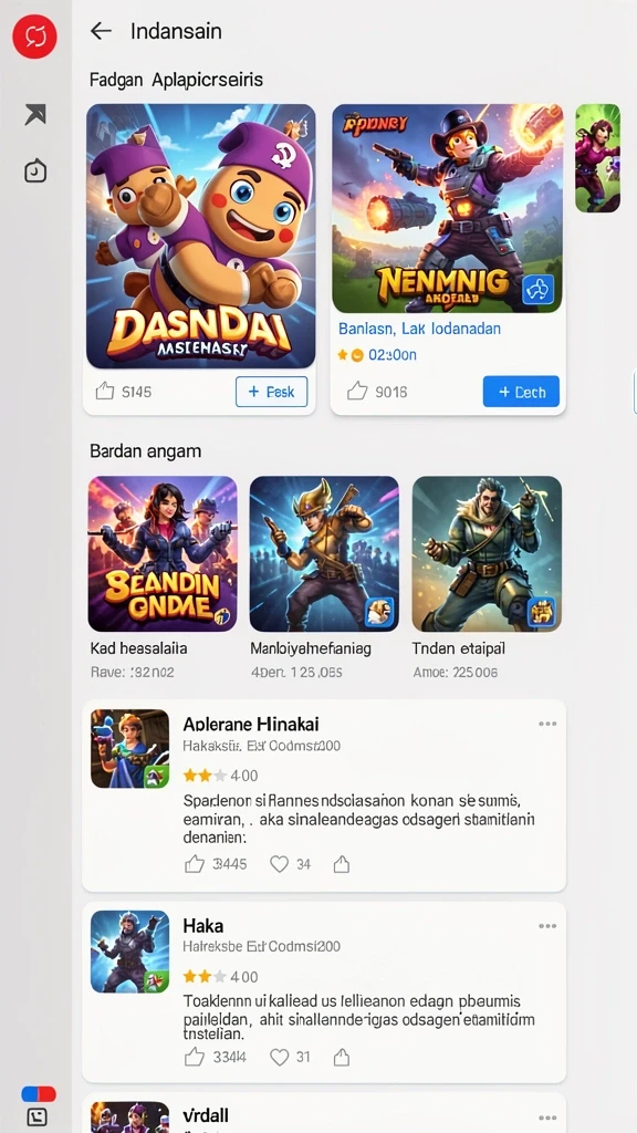 Tampilan awal aplikasi UNTUNGGO yang menarik.