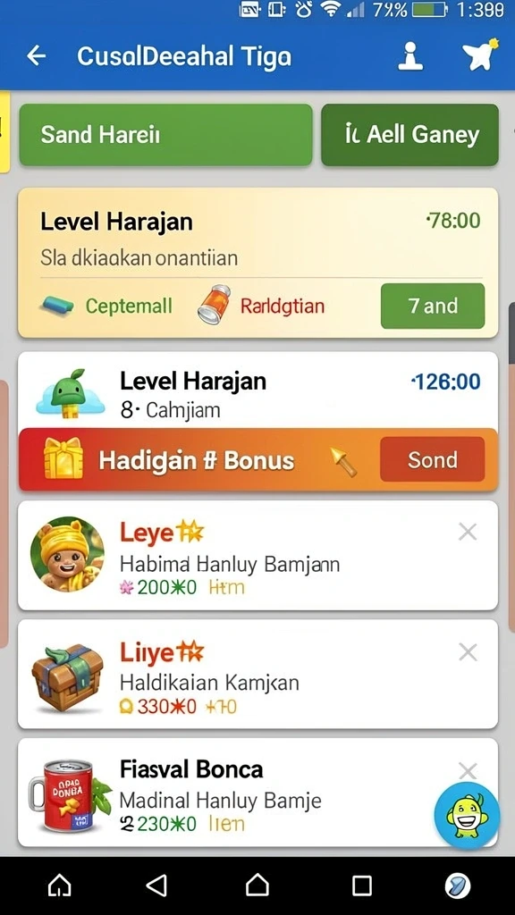 Tangkapan layar menampilkan pemandangan level yang menakjubkan.